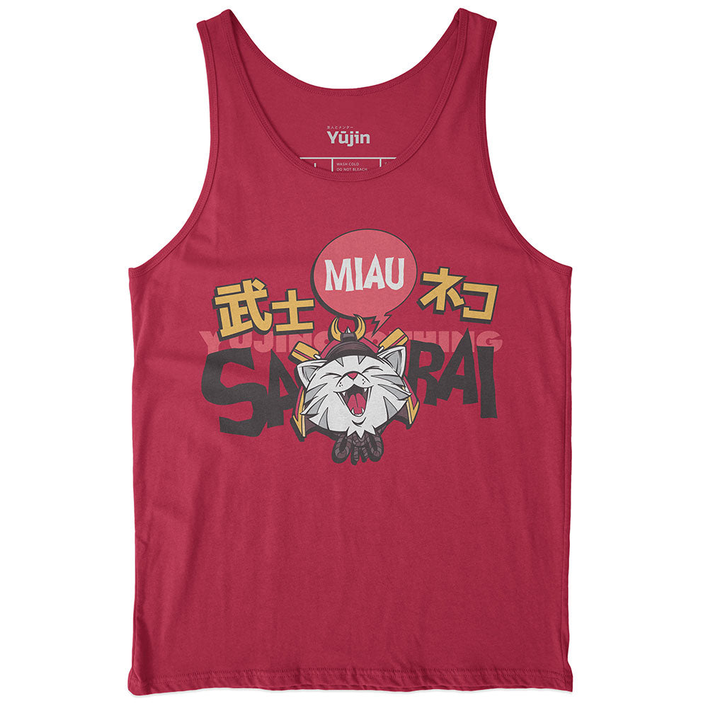 Samurai Cat Tank Top | Yūjin Japanese Anime Streetwear Clothing