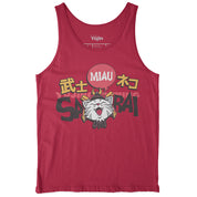 Samurai Cat Tank Top | Yūjin Japanese Anime Streetwear Clothing
