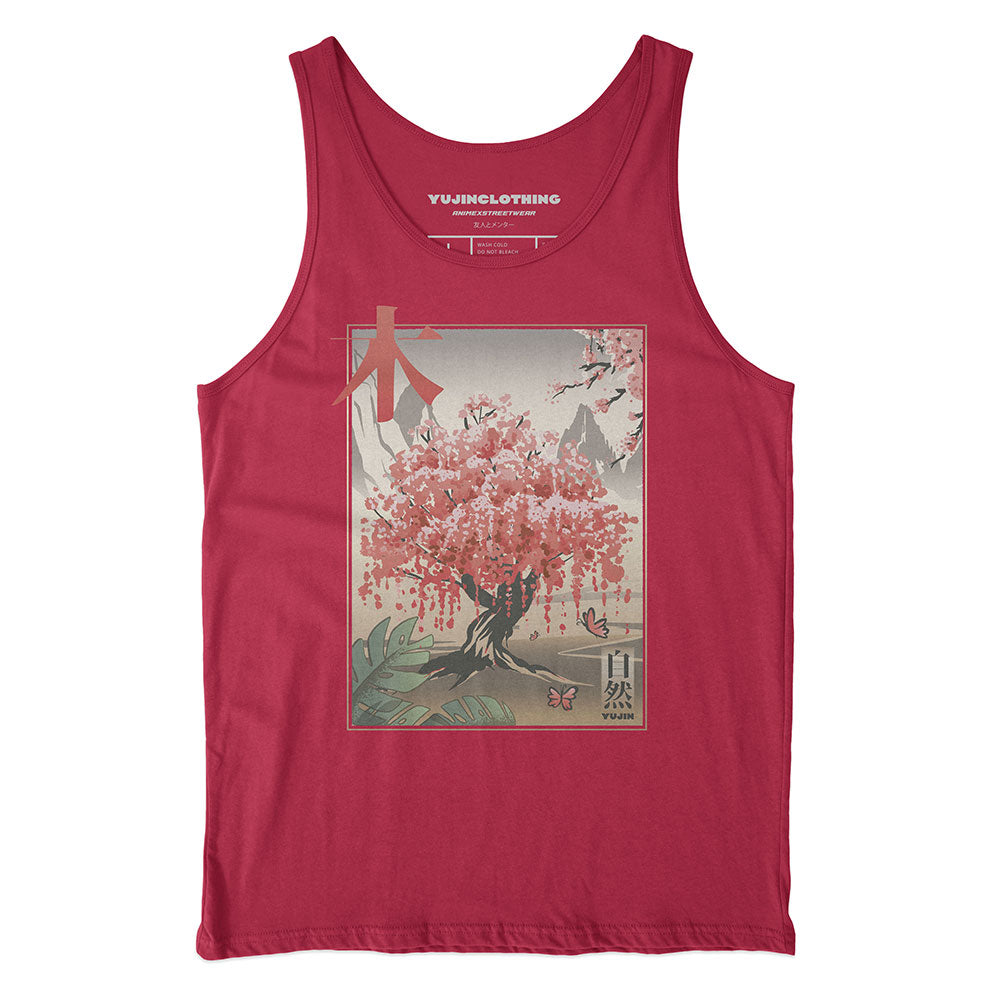 Japanese Tree Tank Top | Yūjin Japanese Anime Streetwear Clothing