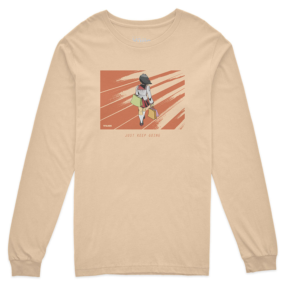 Keep Going Long Sleeve T-Shirt | Yūjin Japanese Anime Streetwear Clothing
