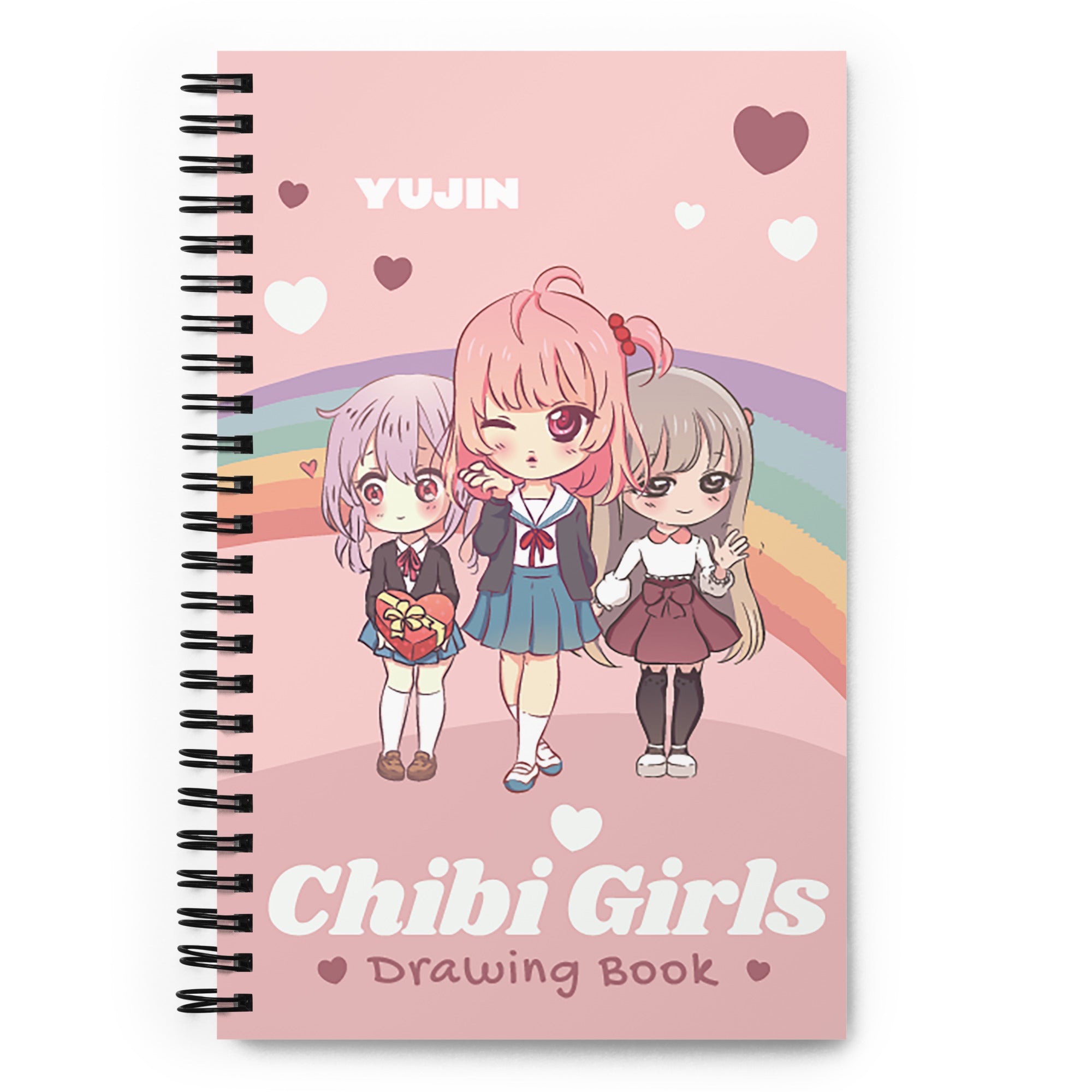 Chibi Girls Drawing Notebook  Yūjin Japanese Anime Streetwear Clothing –  Yūjin Clothing