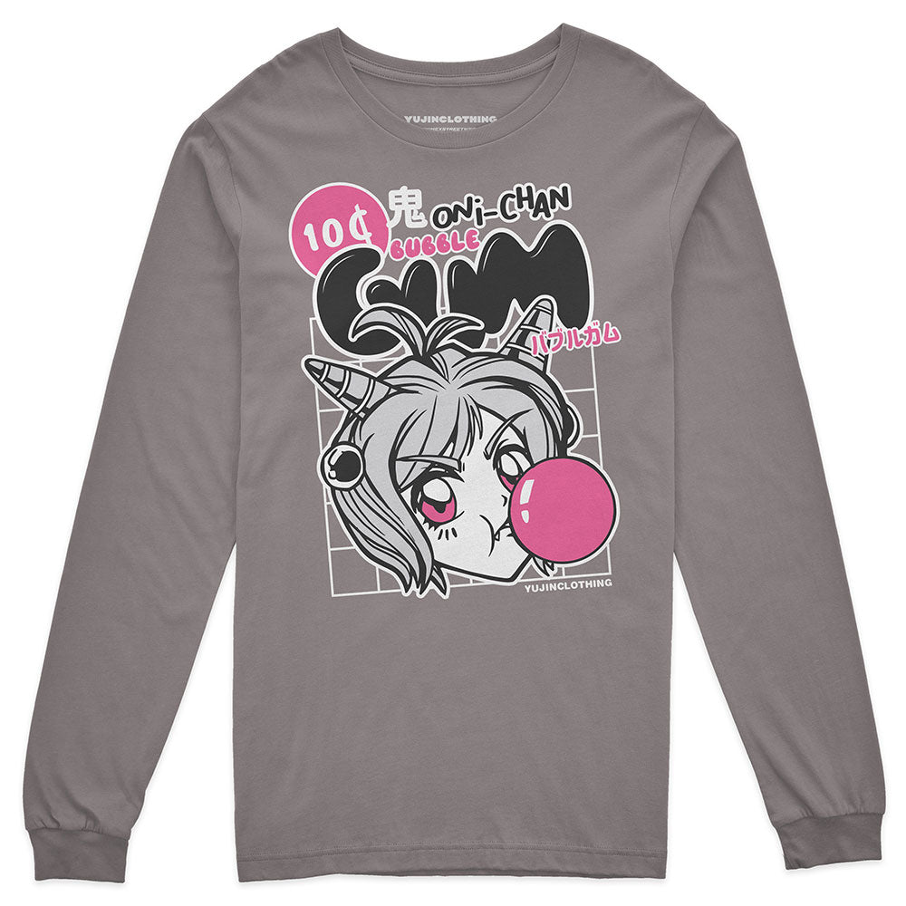 Oni-Chan Bubble Long Sleeve T-Shirt | Yūjin Japanese Anime Streetwear Clothing