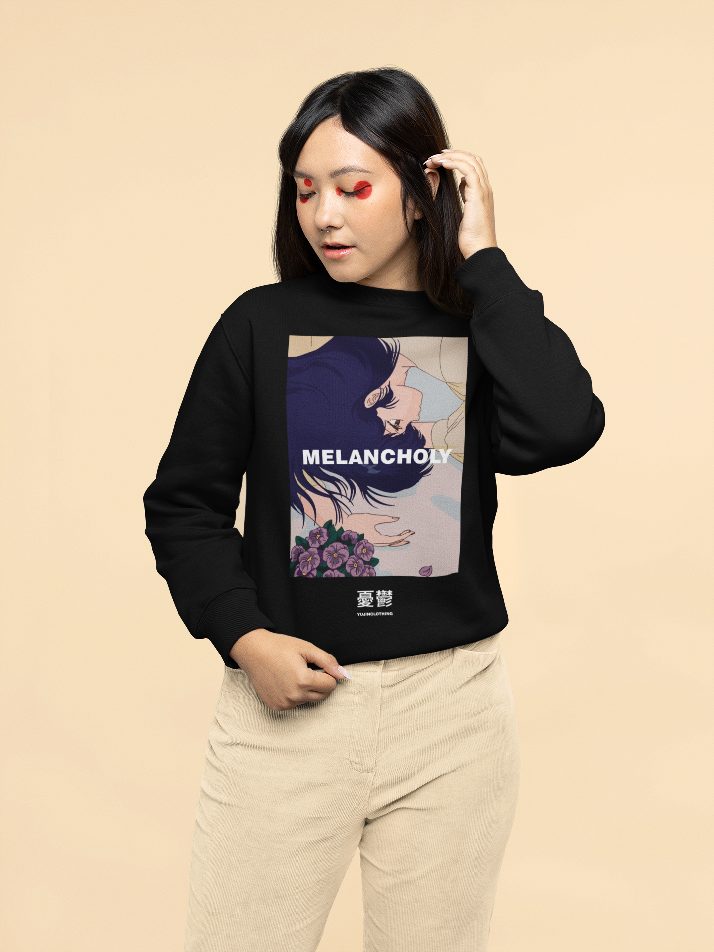 Melancholy Sweatshirt | Yūjin Japanese Anime Streetwear Clothing