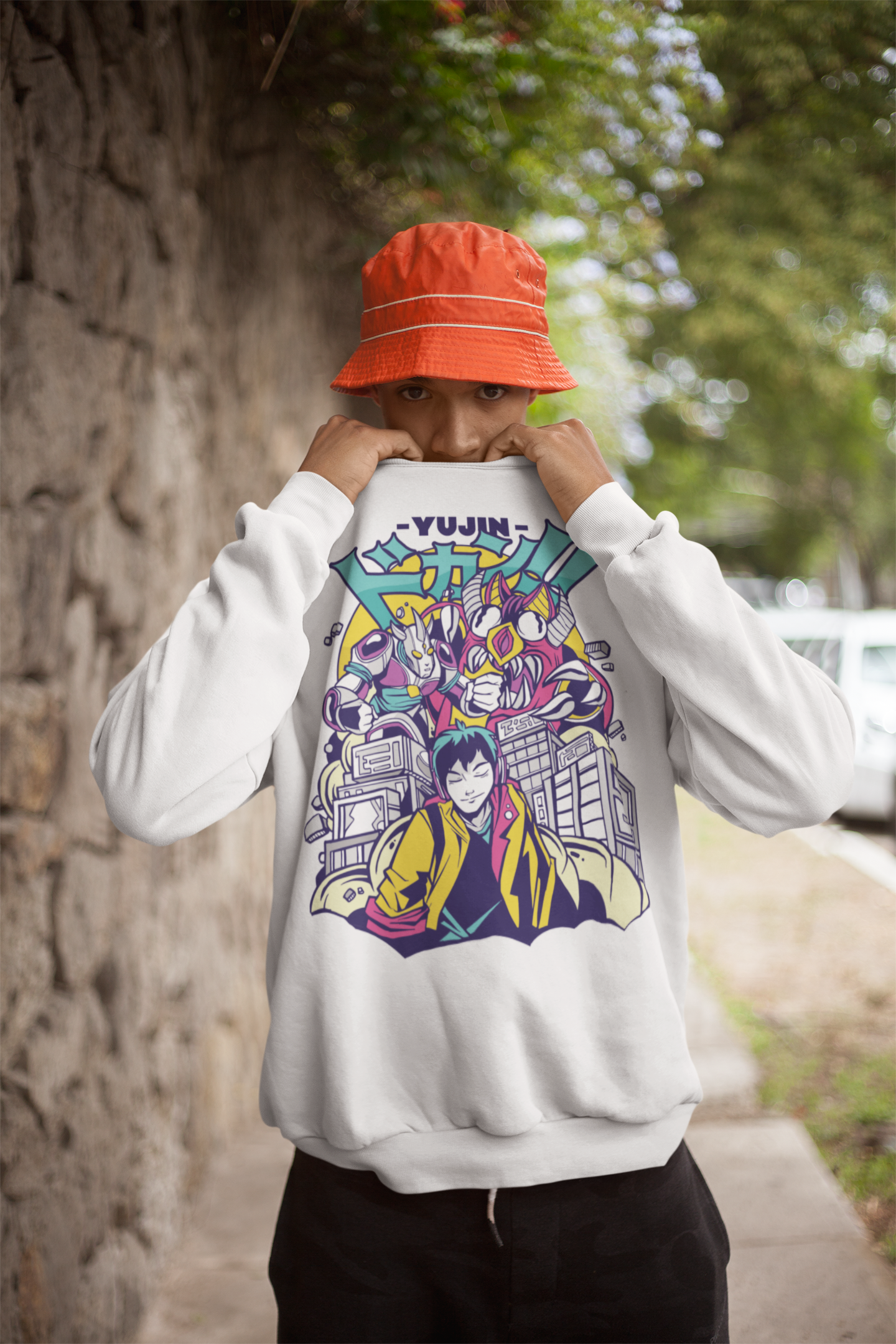City Life Premium Sweatshirt | Yūjin Japanese Anime Streetwear Clothing