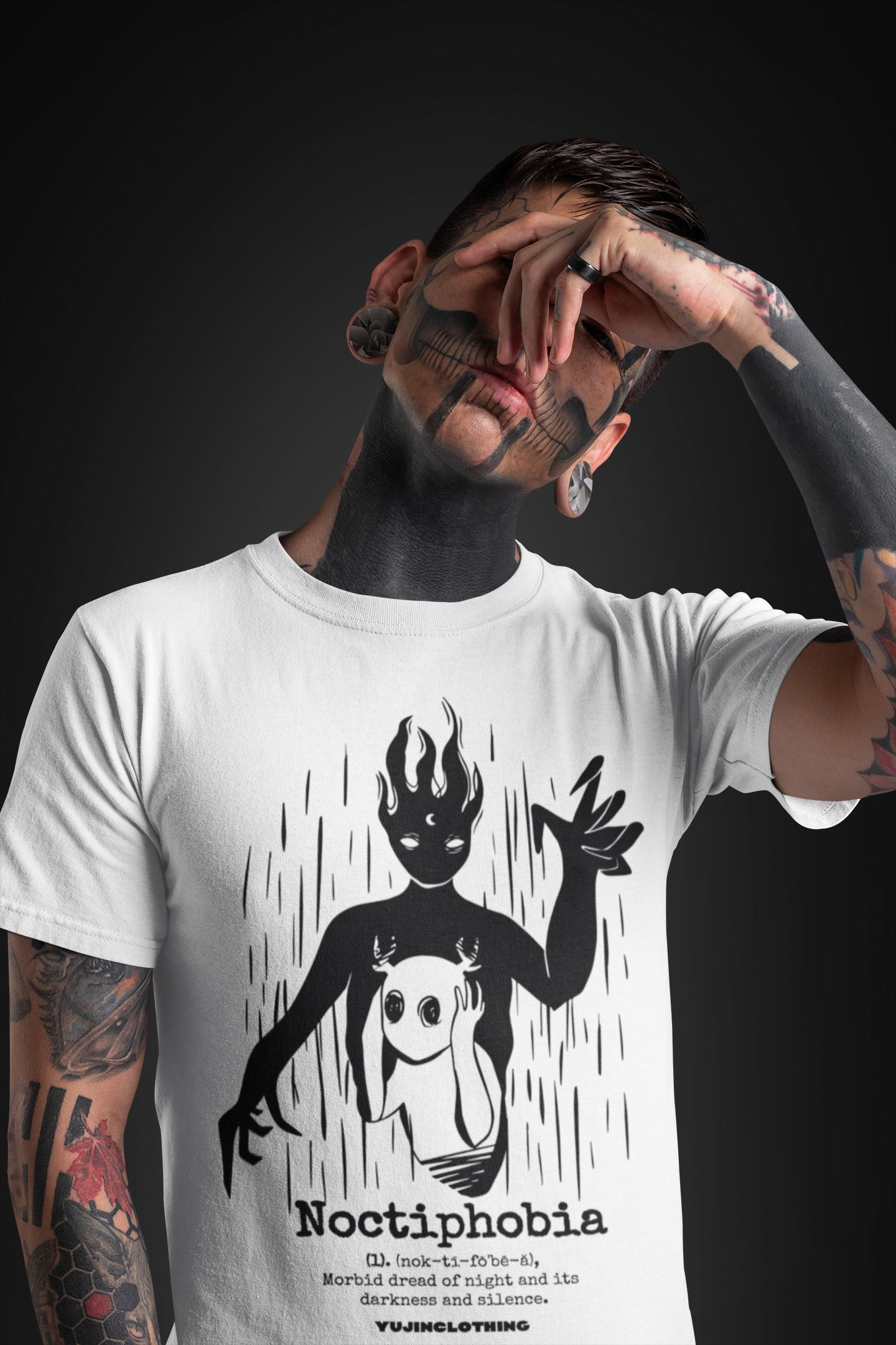 Noctiphobia T-Shirt | Yūjin Japanese Anime Streetwear Clothing