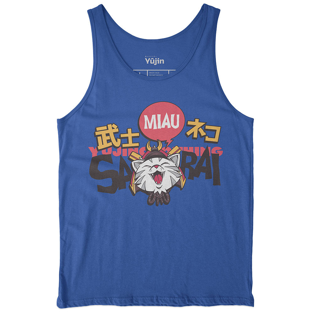 Samurai Cat Tank Top | Yūjin Japanese Anime Streetwear Clothing