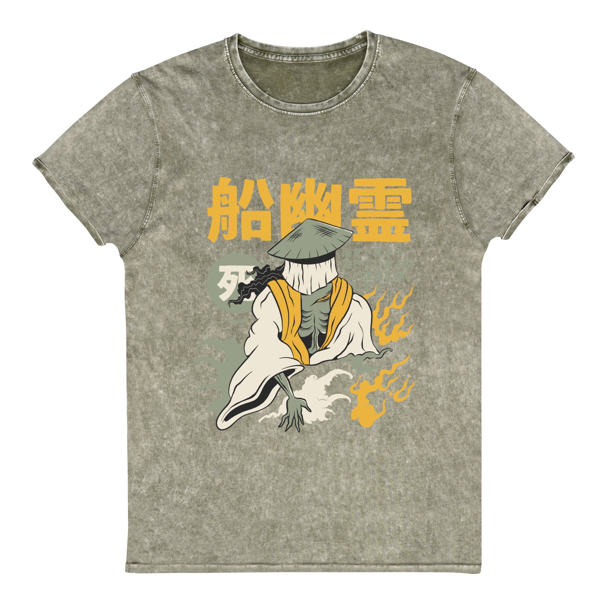 Yūrei Ghost Denim T-Shirt | Yūjin Japanese Anime Streetwear Clothing