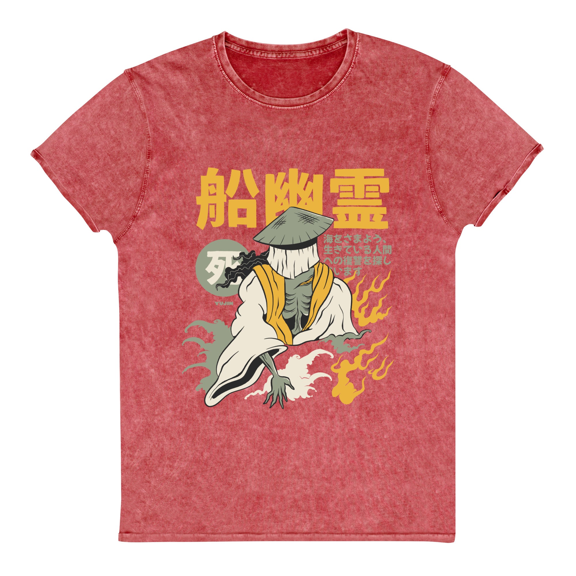 Yūrei Ghost Denim T-Shirt | Yūjin Japanese Anime Streetwear Clothing
