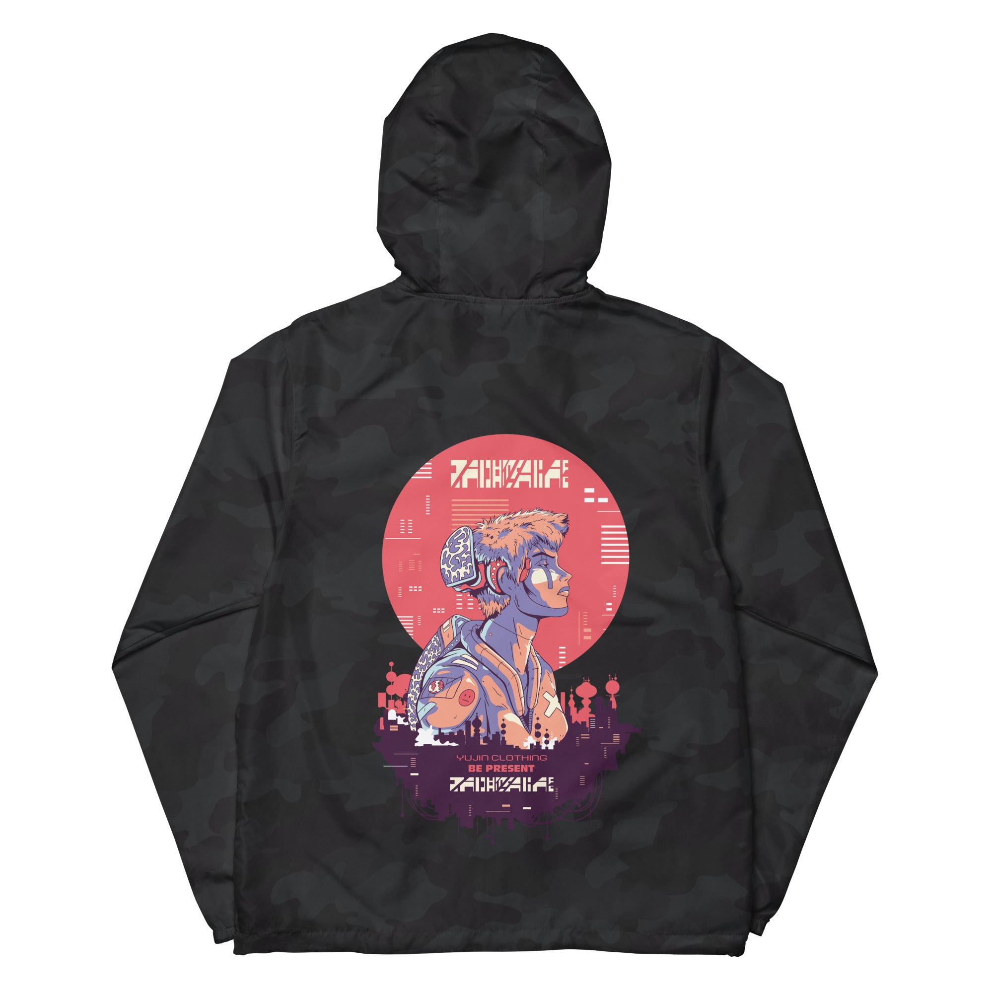 Be Present Windbreaker | Yūjin Japanese Anime Streetwear Clothing