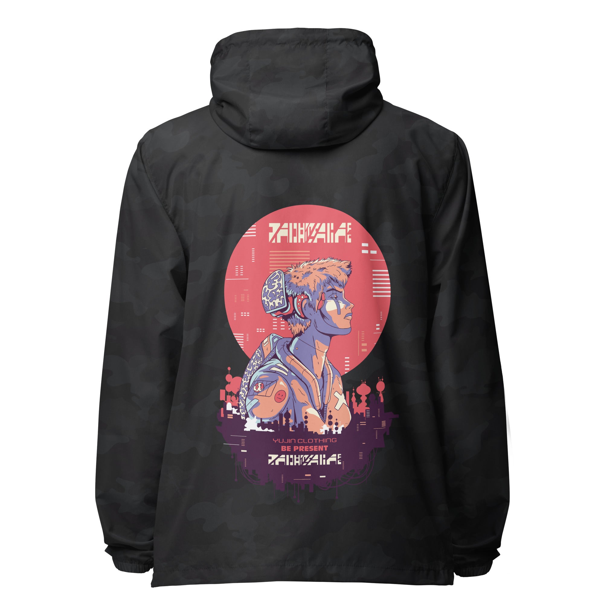 Be Present Windbreaker | Yūjin Japanese Anime Streetwear Clothing
