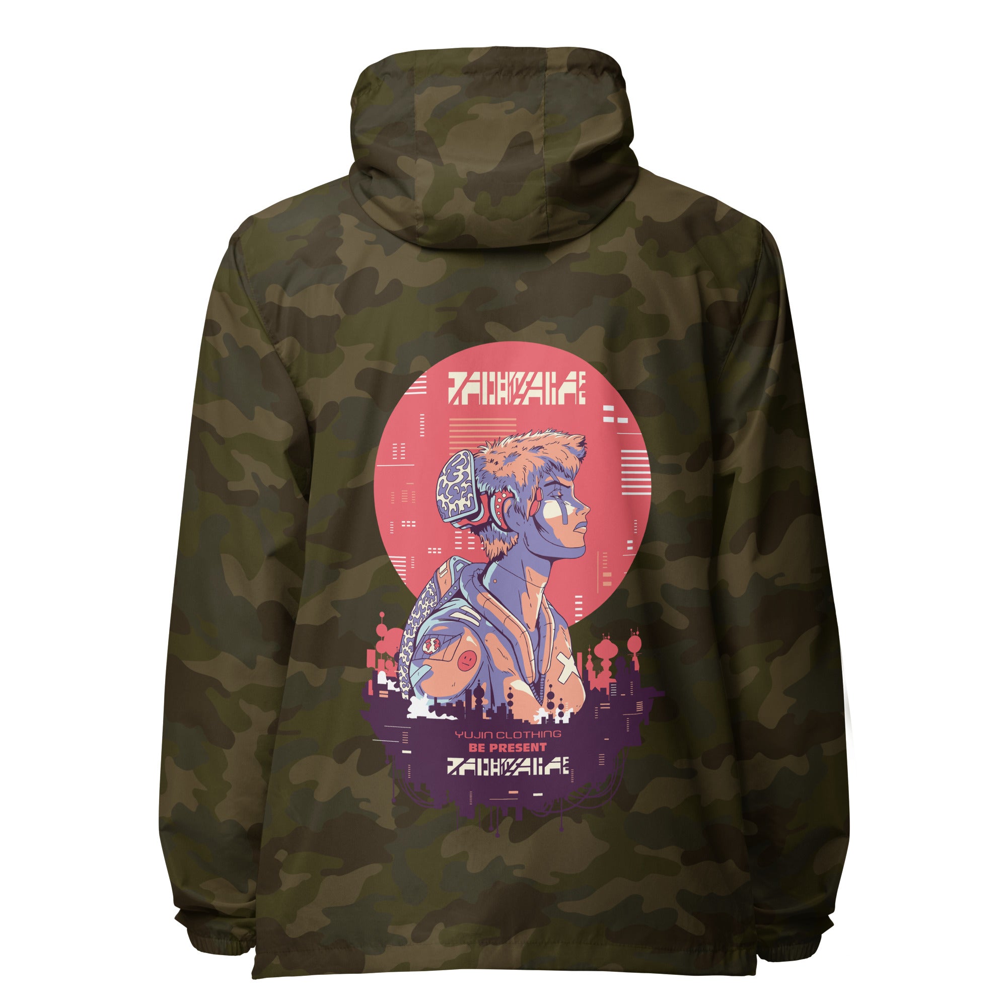 Be Present Windbreaker | Yūjin Japanese Anime Streetwear Clothing