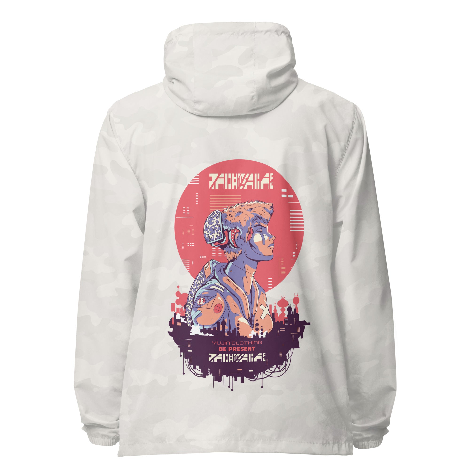 Be Present Windbreaker | Yūjin Japanese Anime Streetwear Clothing
