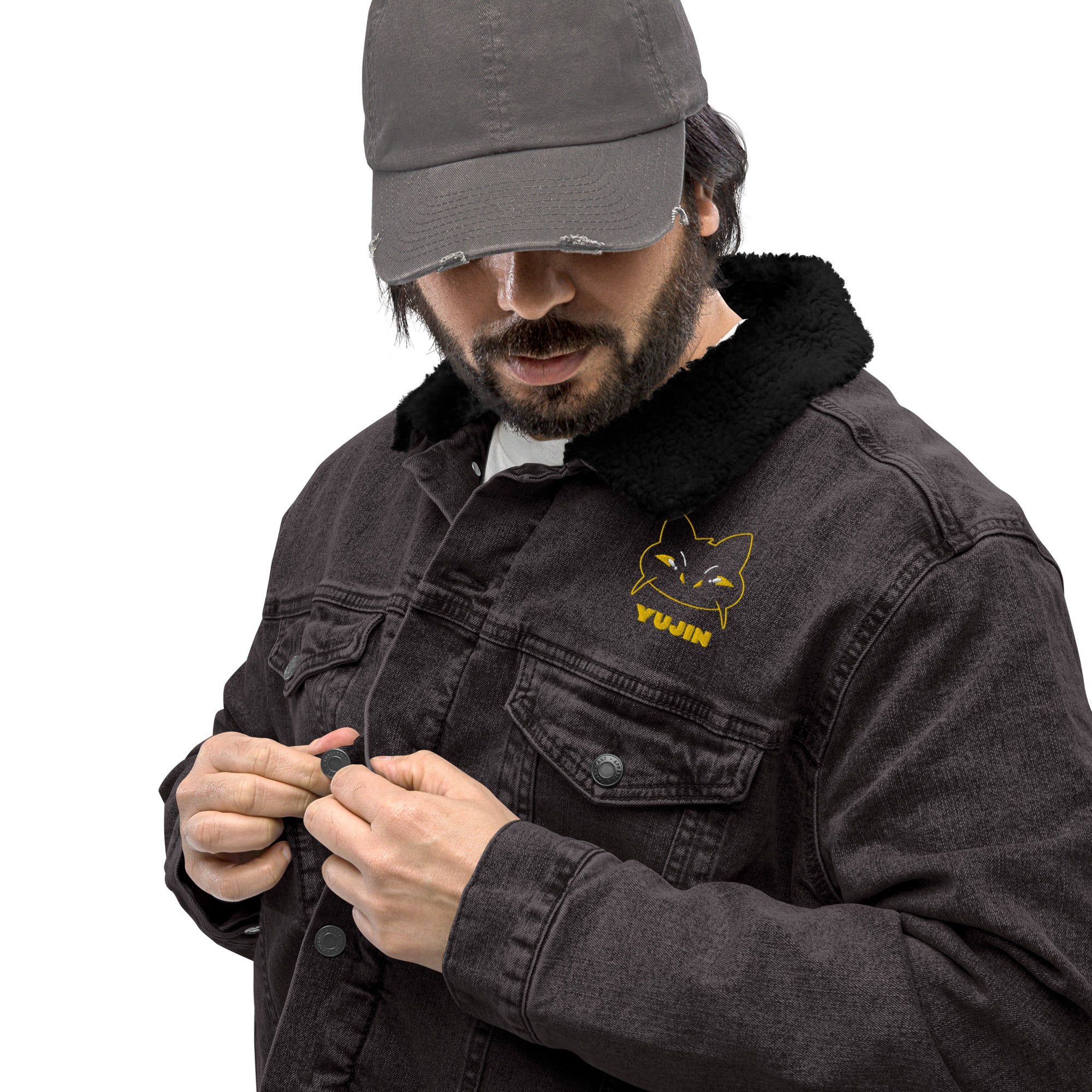 Mad Cat Sherpa Jacket | Yūjin Japanese Anime Streetwear Clothing