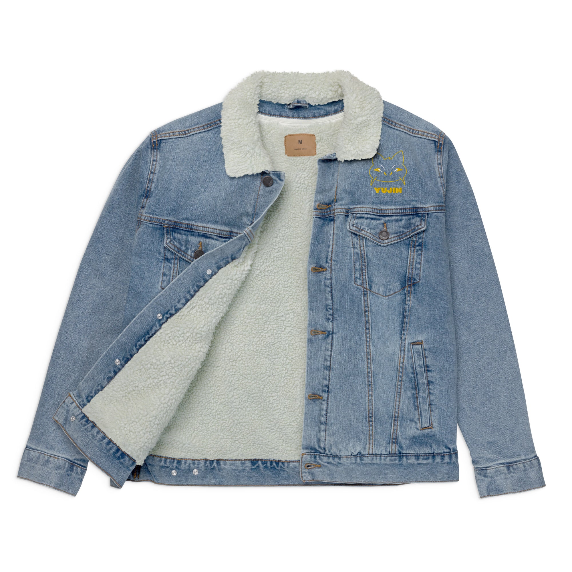 Mad Cat Sherpa Jacket | Yūjin Japanese Anime Streetwear Clothing
