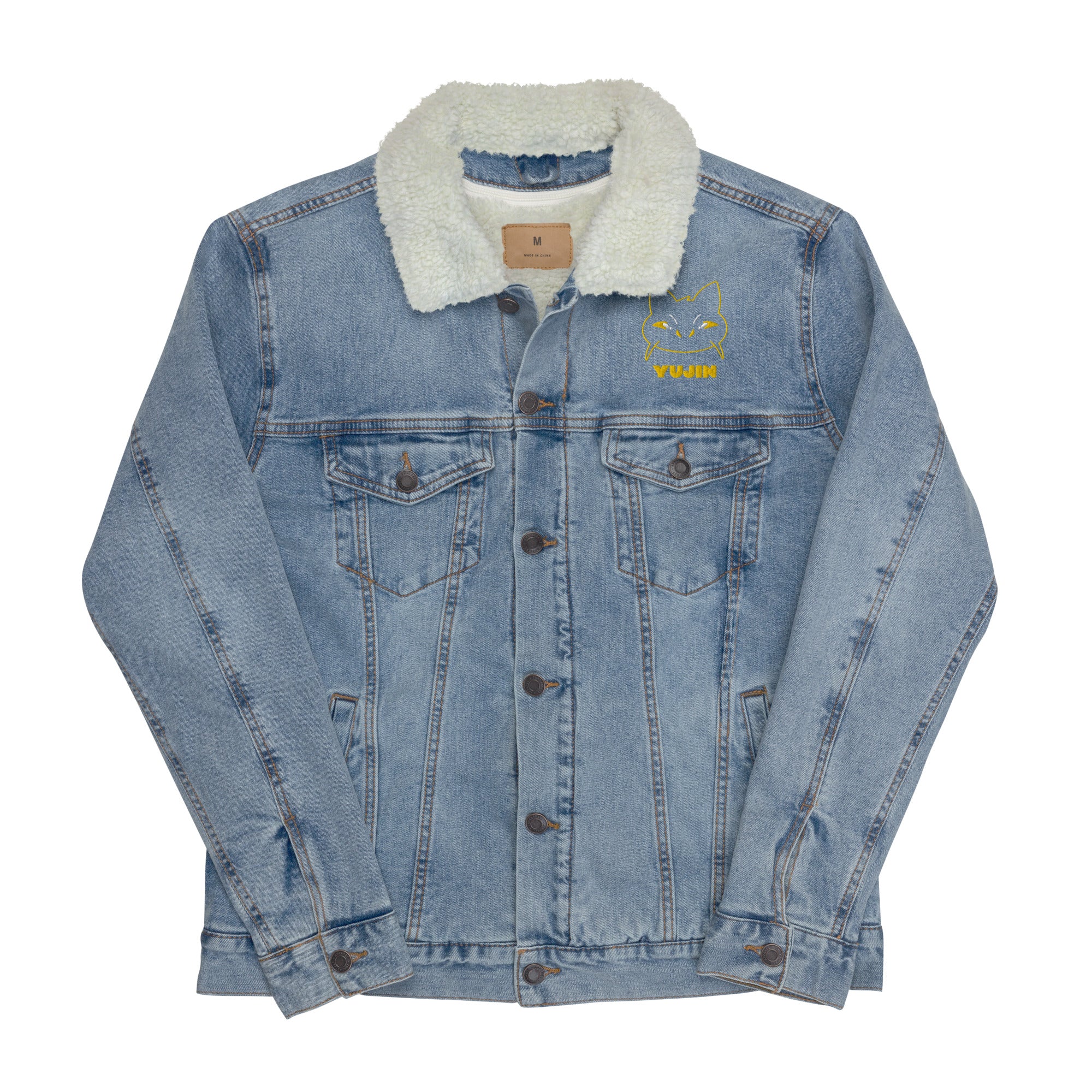 Mad Cat Sherpa Jacket | Yūjin Japanese Anime Streetwear Clothing
