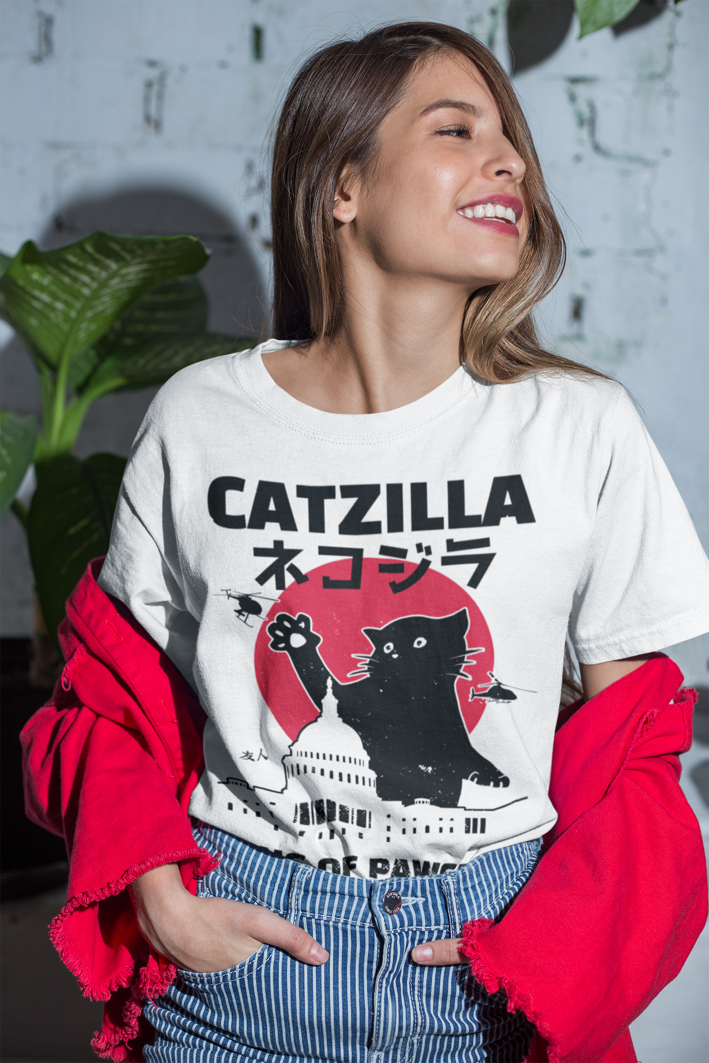 Catzilla T-Shirt | Yūjin Japanese Anime Streetwear Clothing
