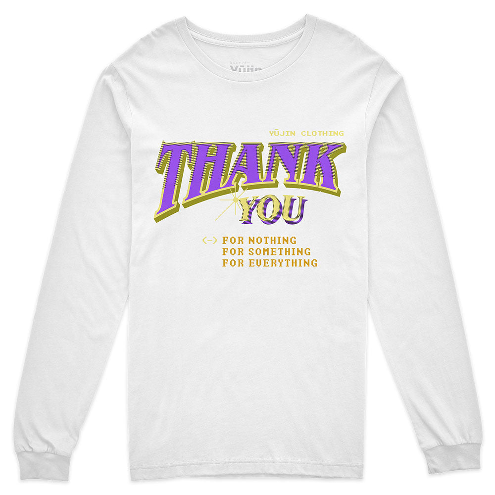 Thank You Long Sleeve T-Shirt | Yūjin Japanese Anime Streetwear