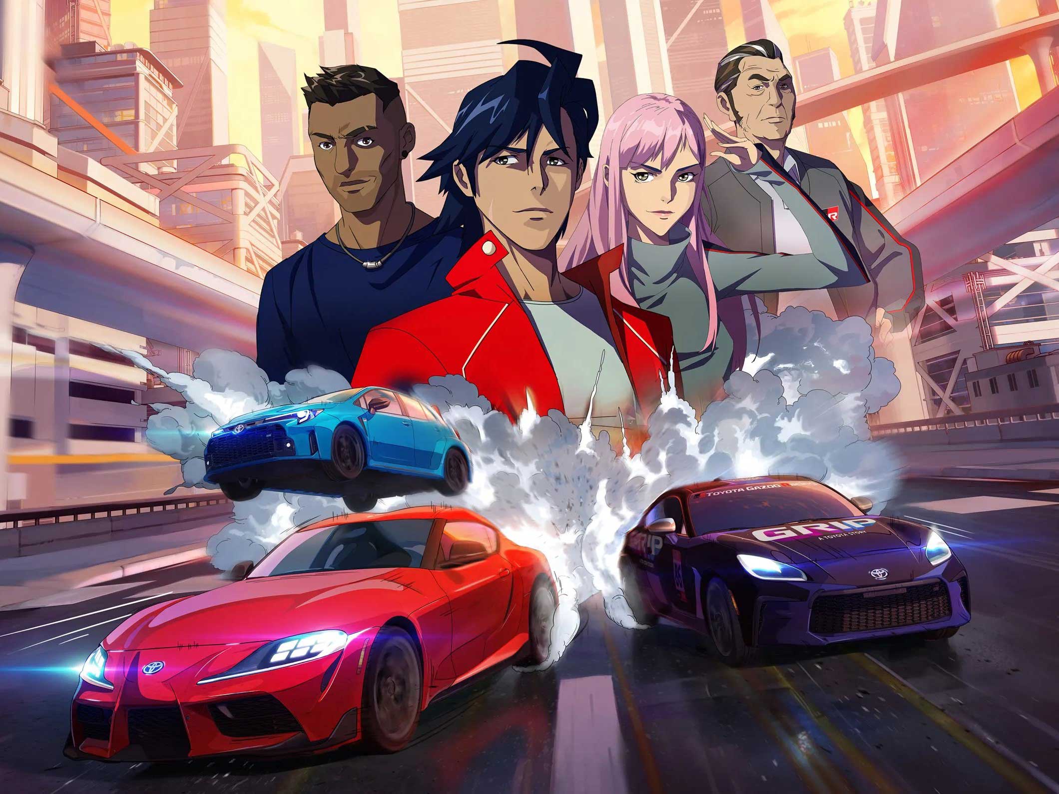 Toyota Enters Anime Scene with GRIP, an Initial D Inspired Original Animation