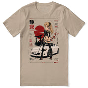 Self Control Car T-Shirt - Tan flat lay