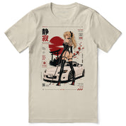 Self Control Car T-Shirt - Soft Cream flat lay