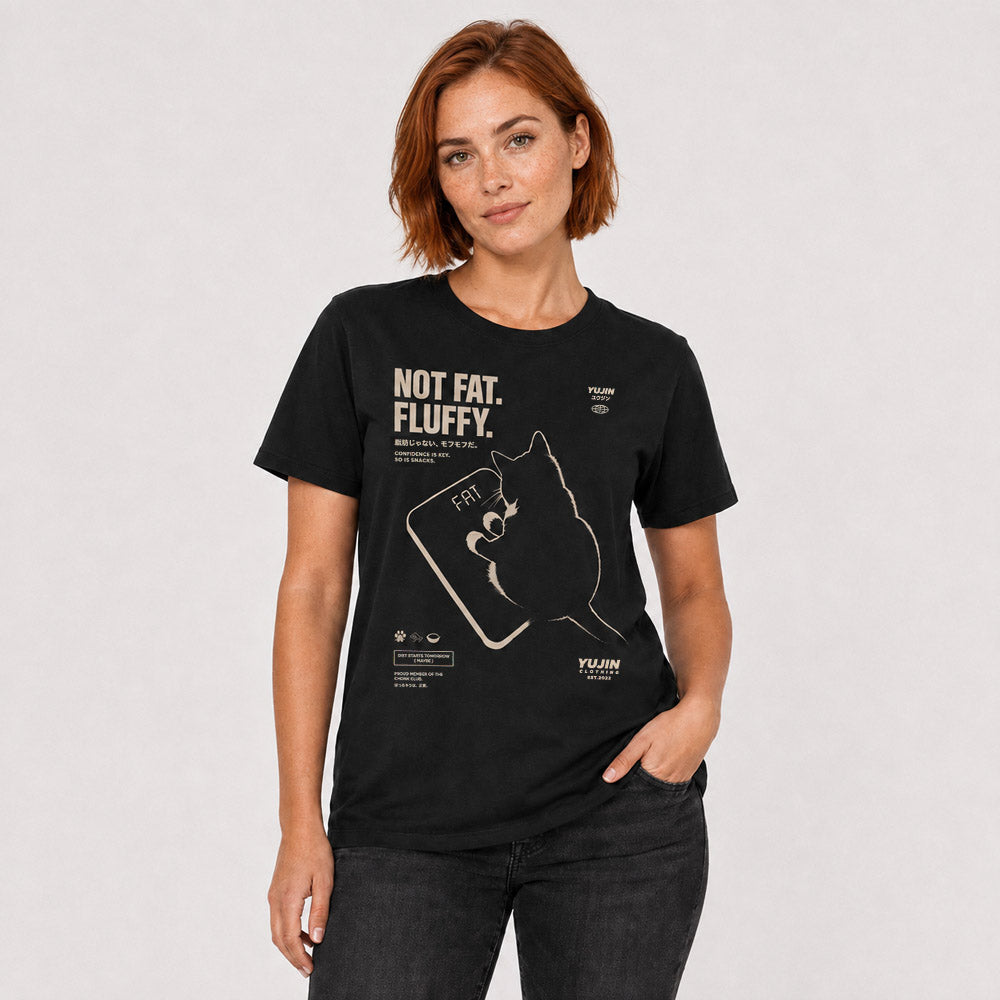Fluffy Cat T-Shirt — Female Lifestyle