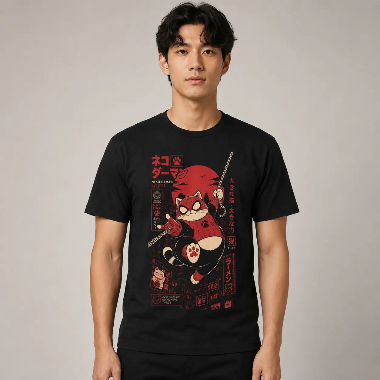 Nekoman Cat T-Shirt
