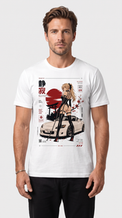 Self Control Car T-Shirt - Male lifestyle model