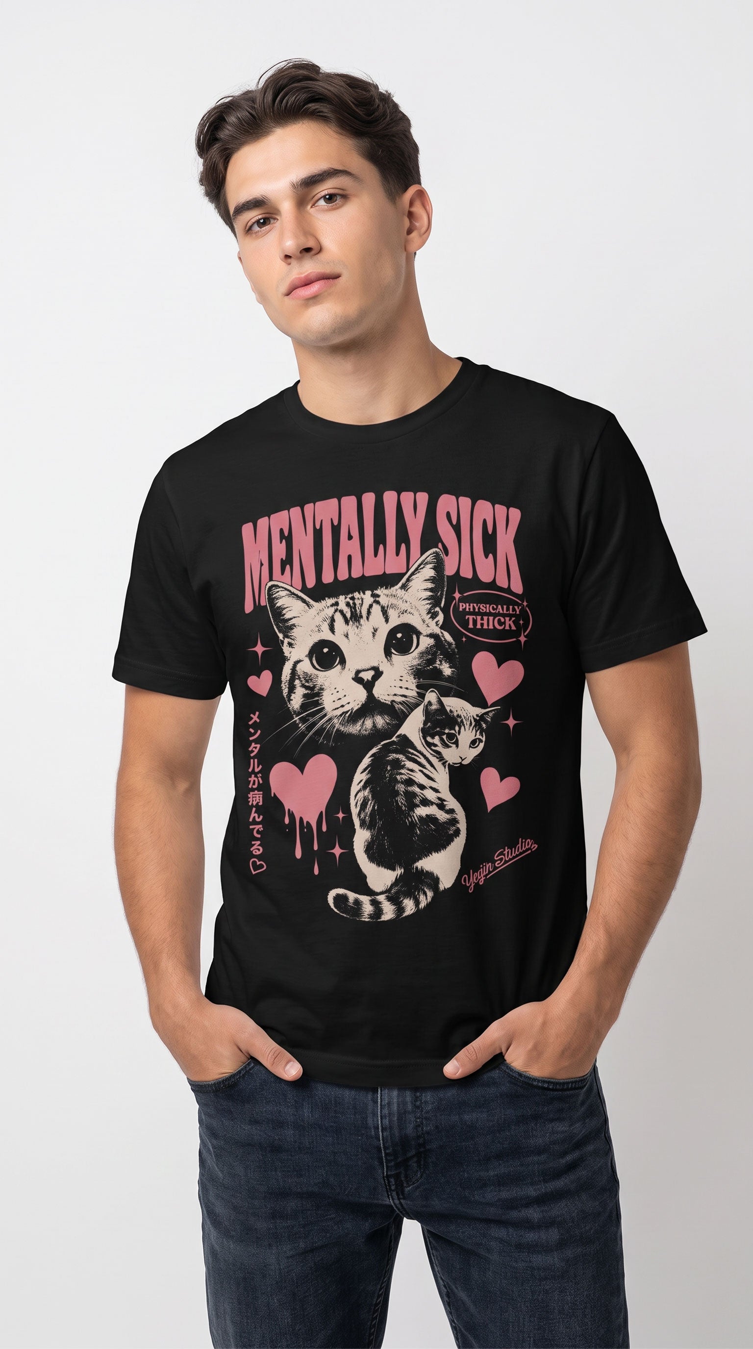 Mentally Sick Cat T-Shirt