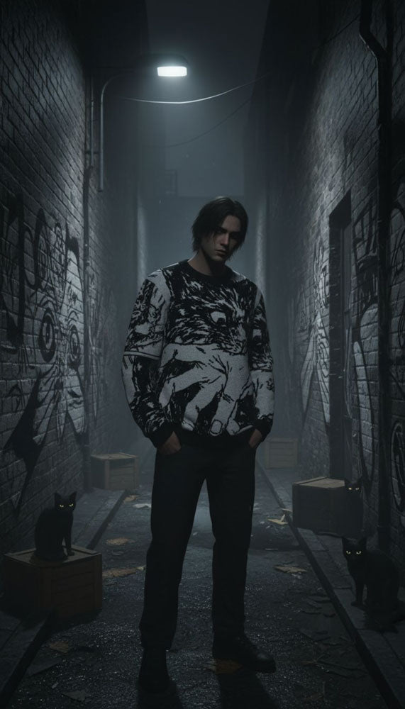 Sudden Attack Knitted Sweatshirt