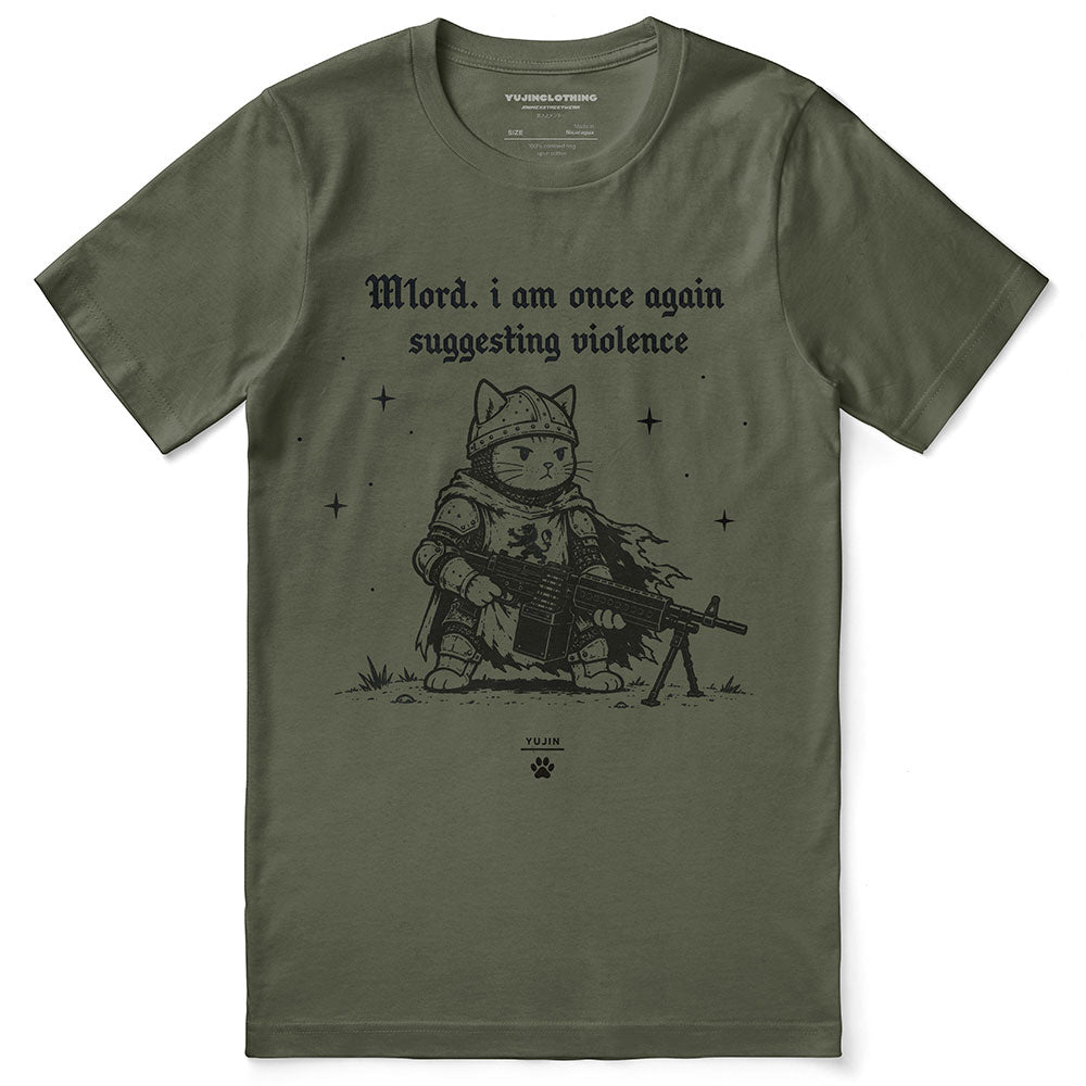 Suggesting Violence Cat T-Shirt