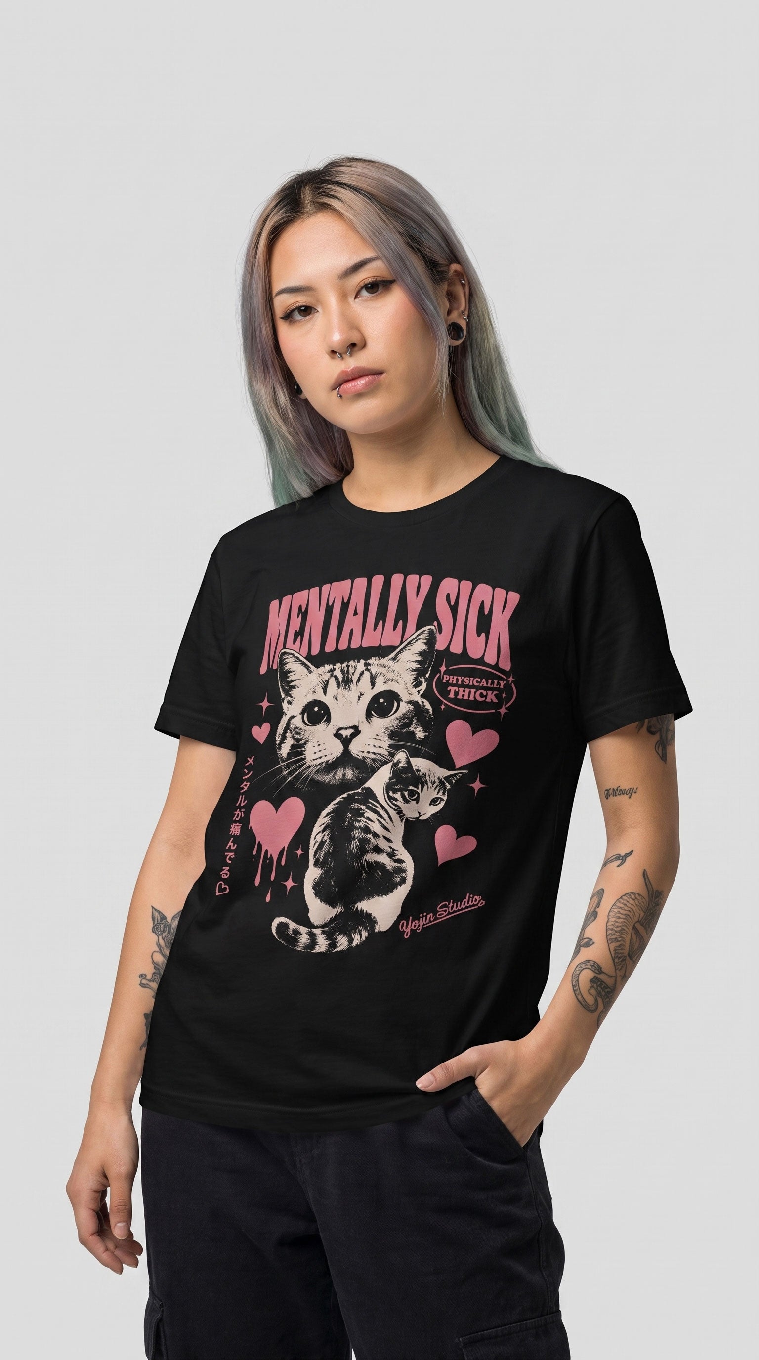 Mentally Sick Cat T-Shirt
