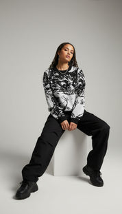 Sudden Attack Knitted Sweatshirt