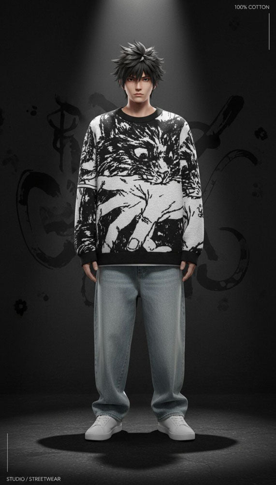 Sudden Attack Knitted Sweatshirt