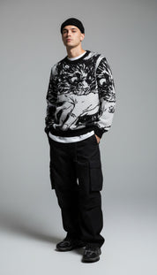 Sudden Attack Knitted Sweatshirt