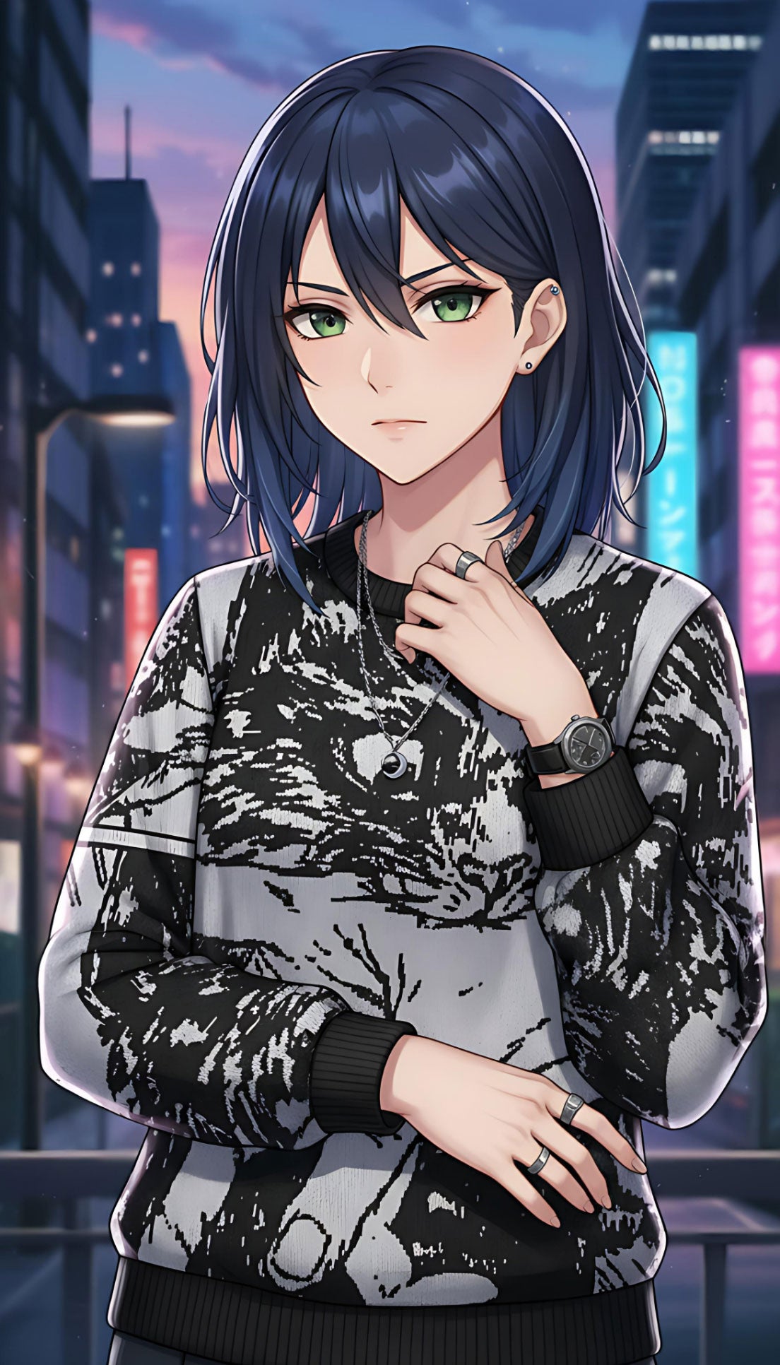 Sudden Attack Knitted Sweatshirt