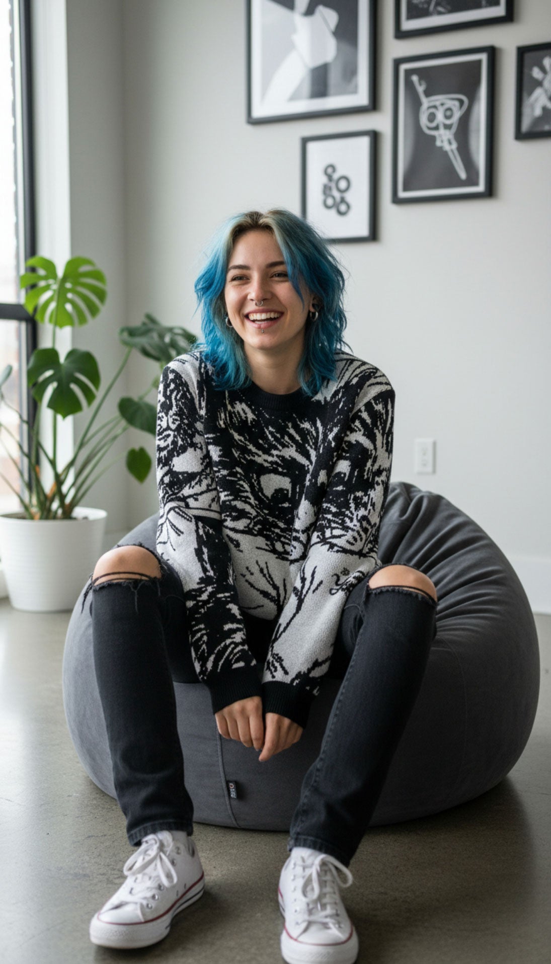 Sudden Attack Knitted Sweatshirt