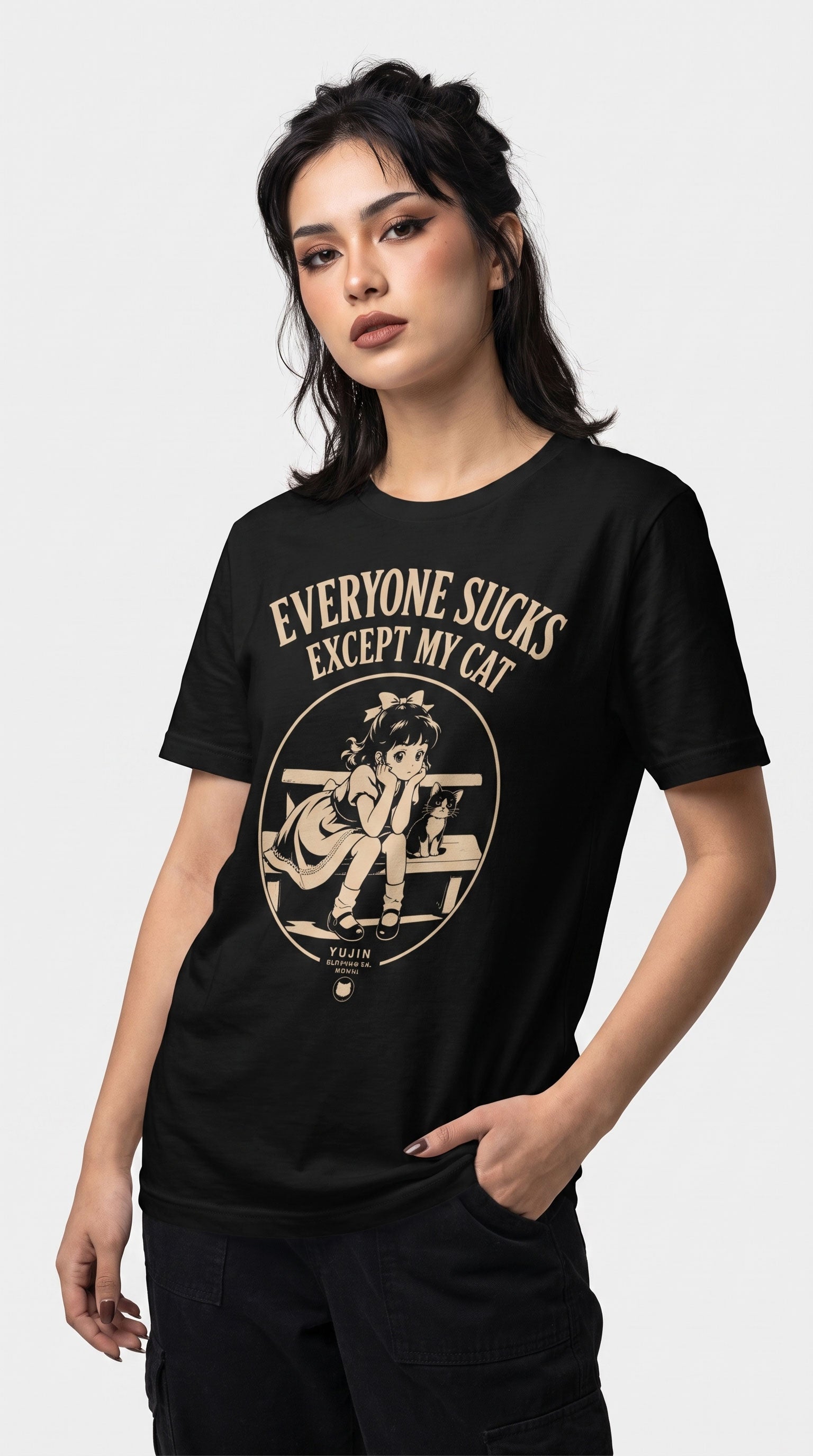 Everyone Sucks Cat T-Shirt