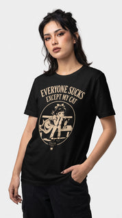 Everyone Sucks Cat T-Shirt