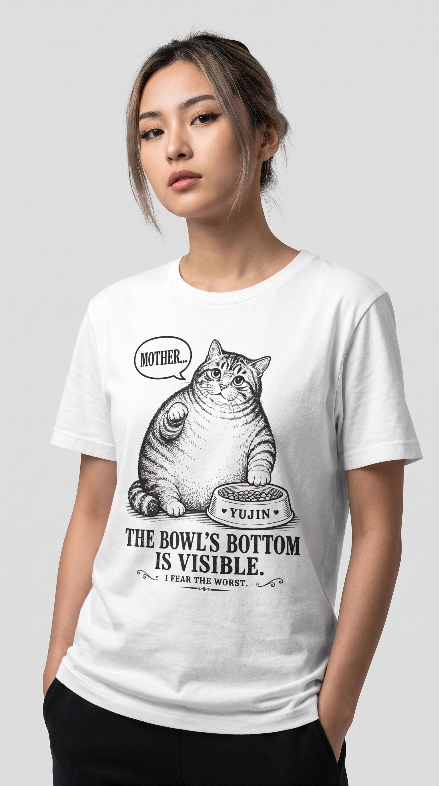 Bowl Bottom Cat T-Shirt