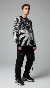 Sudden Attack Knitted Sweatshirt