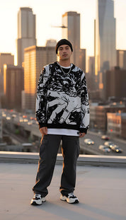 Sudden Attack Knitted Sweatshirt