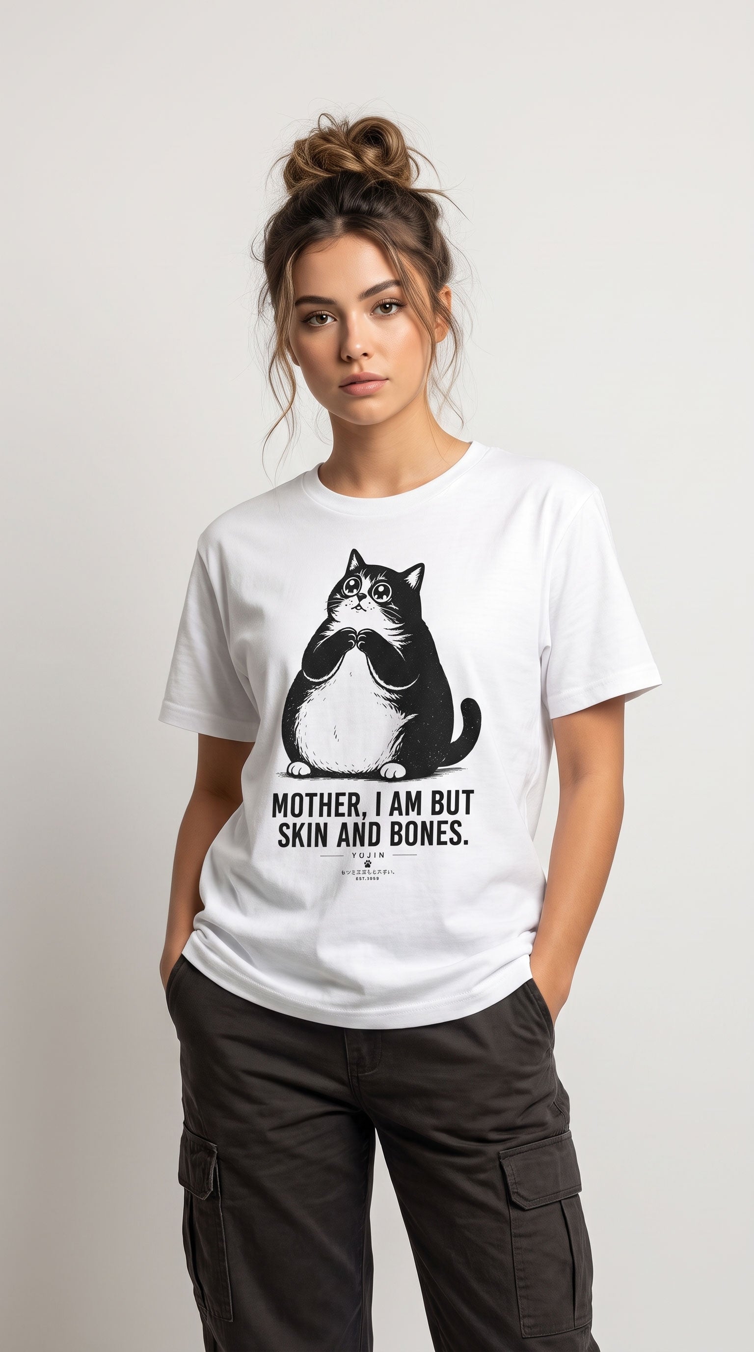 Skin and Bones Cat T-Shirt