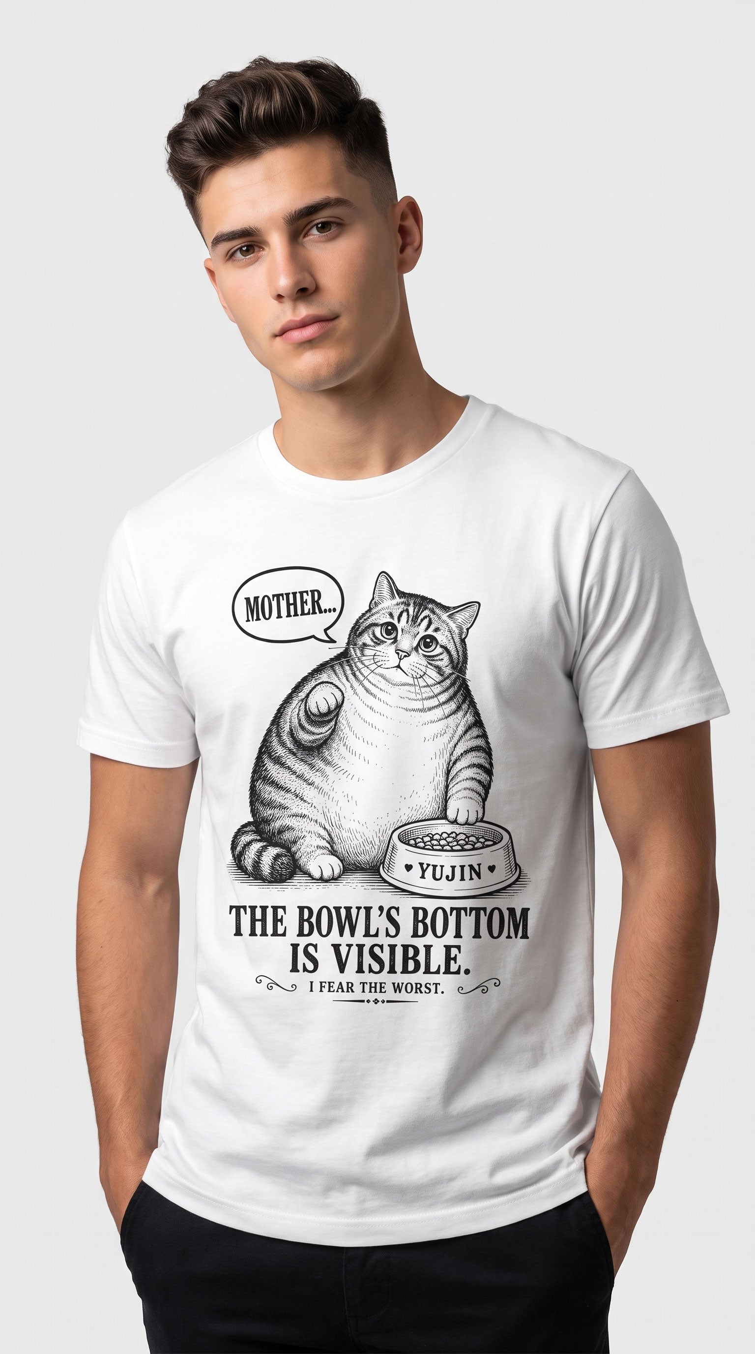 Bowl Bottom Cat T-Shirt