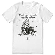 Suggesting Violence Cat T-Shirt