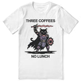 Three Coffees Cat T-Shirt