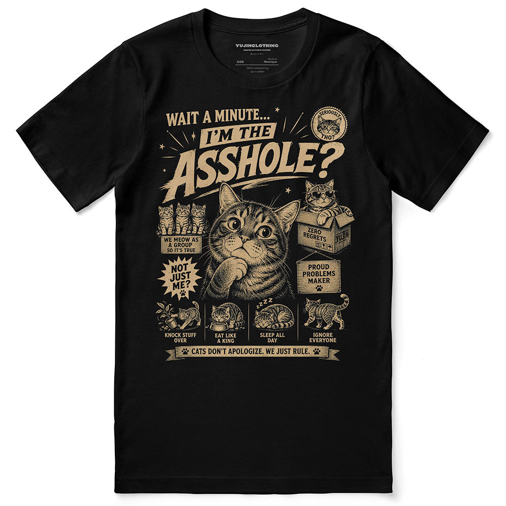 Wait A Minute Cat T-Shirt