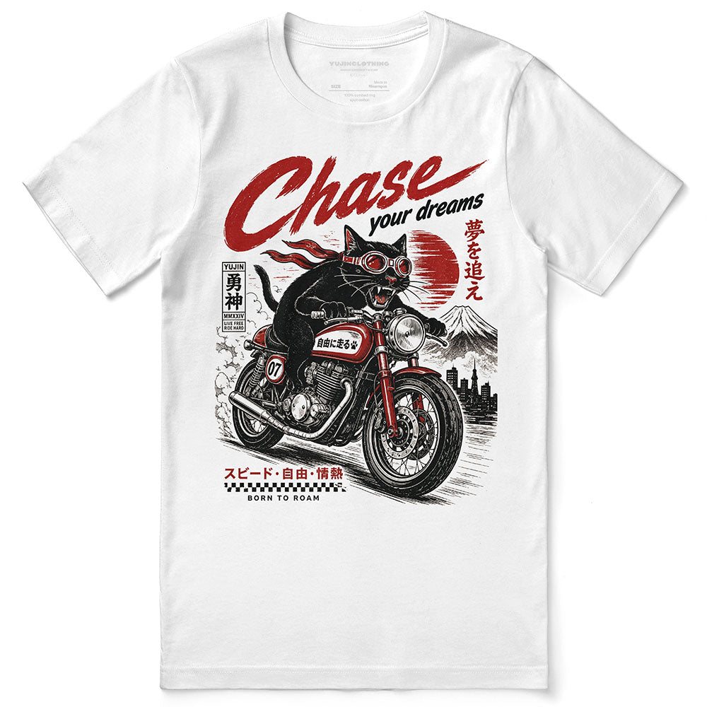 Chase Your Dreams Cat T-Shirt