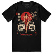 Sakura Run Car T-Shirt