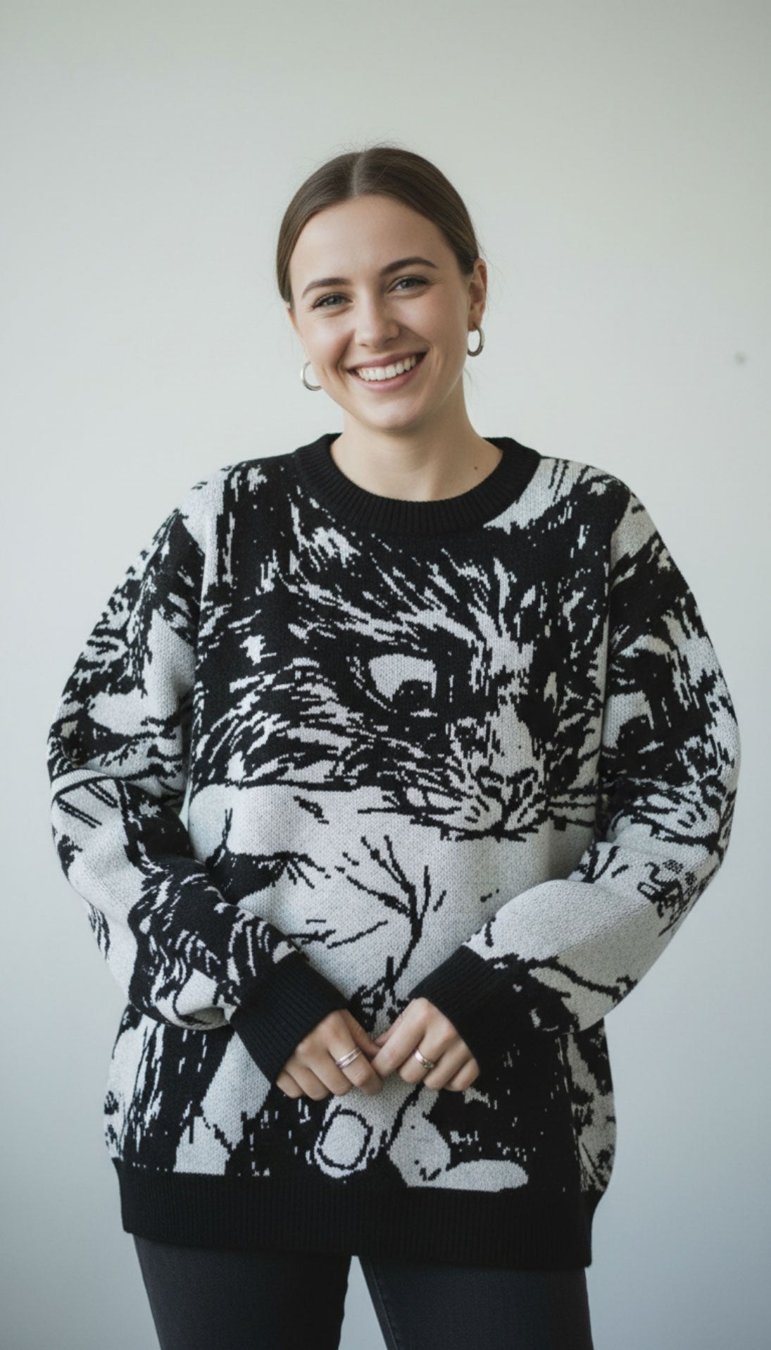 Sudden Attack Knitted Sweatshirt