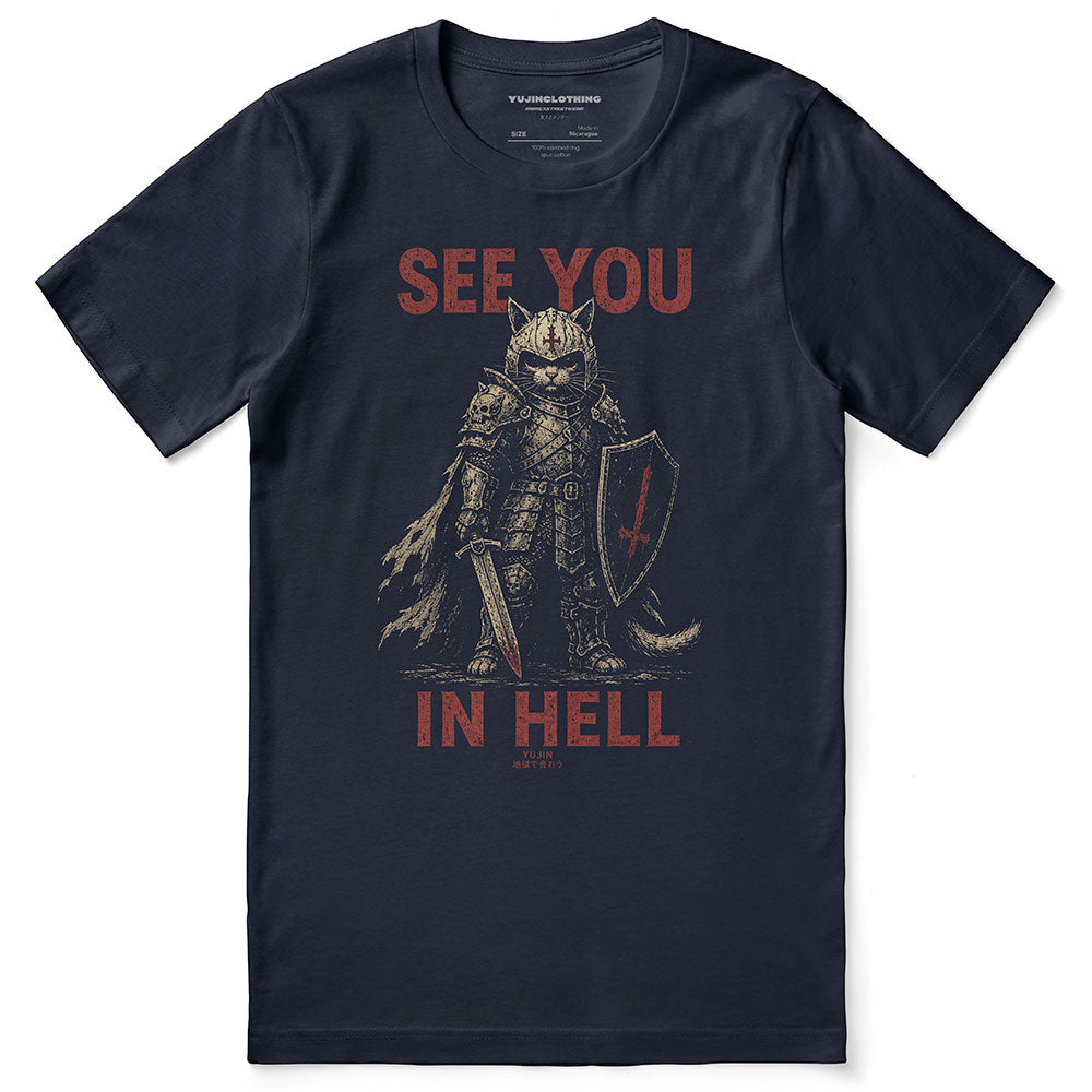 See You in Hell Cat T-Shirt